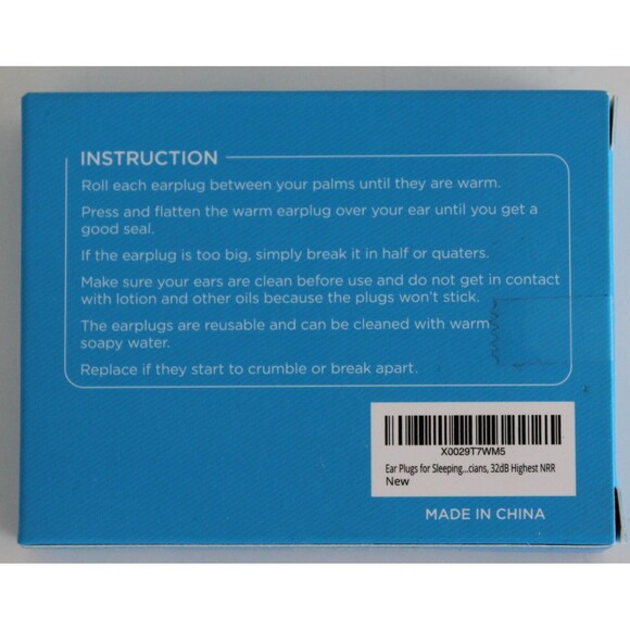 20 Pair UYA Premium Silicone Ear Plugs Sleep Swim Study 32db Sound Blocking - Picture 4 of 7